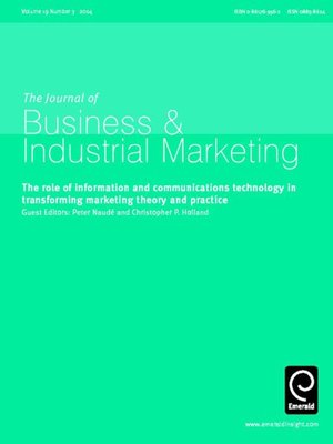 cover image of Journal of Business & Industrial Marketing, Volume 19, Issue 3